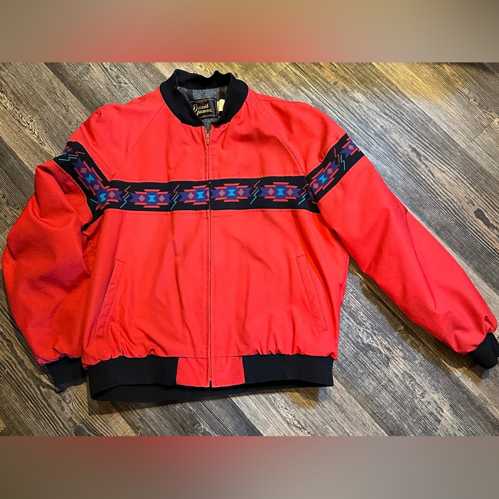 Red Vintage 90s western jacket size XL